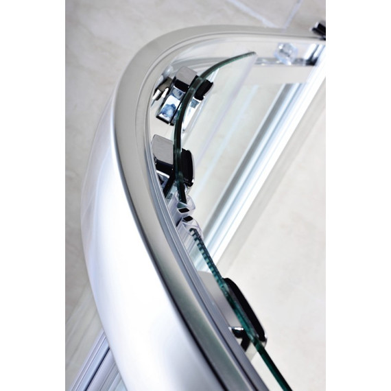 Душевое ограждение Cezares Pratico R-2 90х90 см, хром/прозрачное фото 5