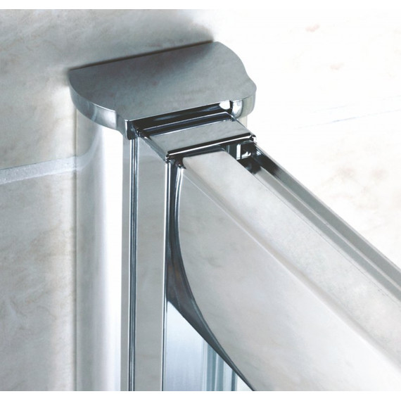 Душевое ограждение Cezares Pratico RH-1 120х90 см, хром/прозрачное фото 4