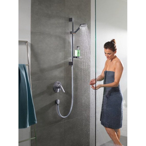 Душевой гарнитур Hansgrohe Crometta Vario 26553400 со штангой 65 см, белый/хром - 5 Душевой гарнитур Hansgrohe Crometta Vario 26553400 со штангой 65 см, белый/хром фото 5