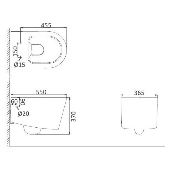 Унитаз подвесной Creo Ceramique RENNES с крышкой фото 4