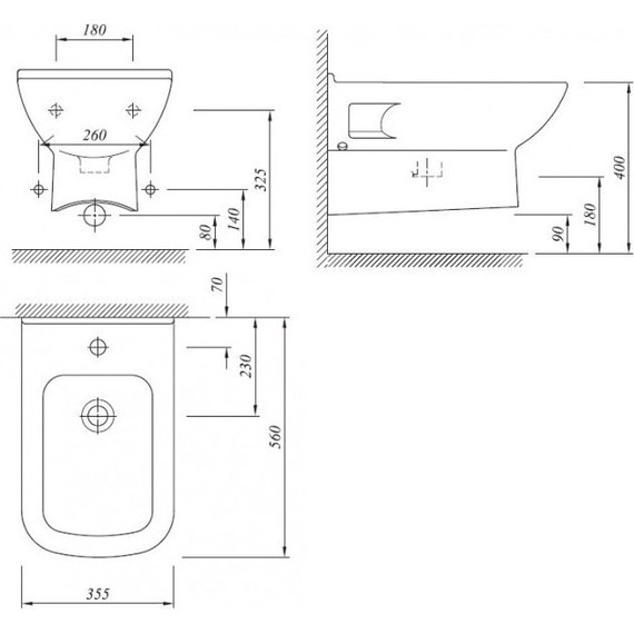 Биде подвесное Kale BABEL фото 2