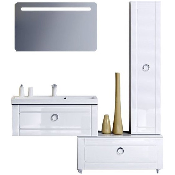 Тумба подвесная с раковиной Aqwella Infinity 80 см Inf.01.08.001 фото 2