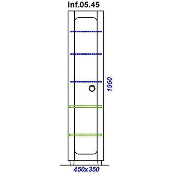 Пенал напольный Aqwella Infinity 45 см Inf.05.45 - 5 Пенал напольный Aqwella Infinity 45 см Inf.05.45 фото 5