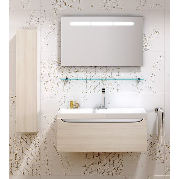 Тумба подвесная с раковиной Aqwella Verona 80 см Ver.01.08/A+49259, акация, Цвет фасада: бежевый - 4 Тумба подвесная с раковиной Aqwella Verona 80 см Ver.01.08/A+49259, акация, Цвет фасада: бежевый фото 4