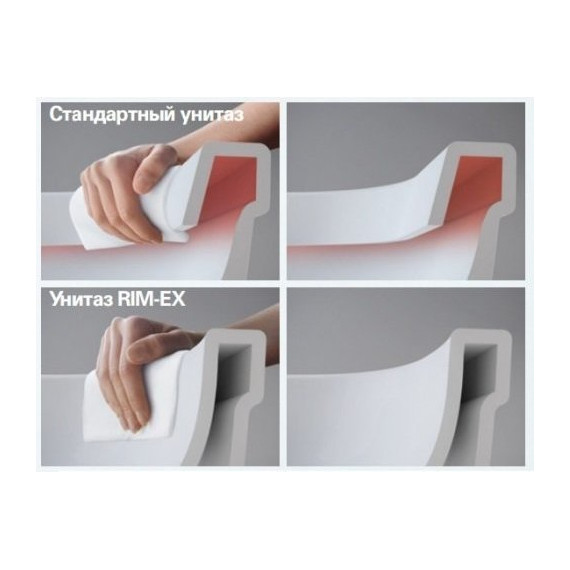 Унитаз приставной Vitra Zentrum Rim-Ex 9824B003-7207 с крышкой микролифт - 5 Унитаз приставной Vitra Zentrum Rim-Ex 9824B003-7207 с крышкой микролифт фото 5