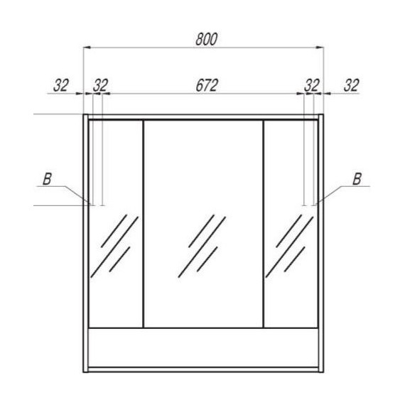 Зеркало шкаф Акватон Рико 80 см 1A215302RIB90 - 4 Зеркало шкаф Акватон Рико 80 см 1A215302RIB90 фото 4