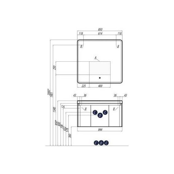 Зеркало Акватон Шерилл 85 см 1A210302SH010 - 4 Зеркало Акватон Шерилл 85 см 1A210302SH010 фото 4