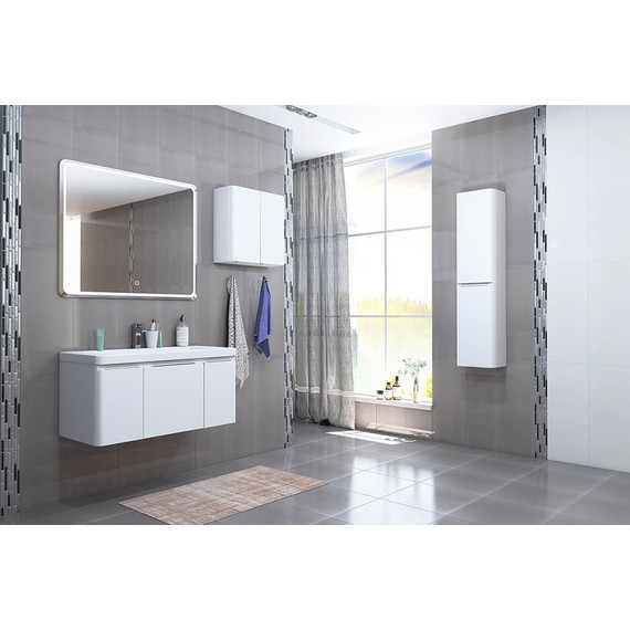 Тумба подвесная с раковиной Акватон Шерилл 85 см 1A2088K1SH010, белый фото 8