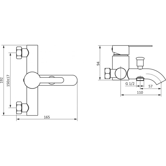 Смеситель для ванны Stworki Стокгольм HFSG10000 фото 2