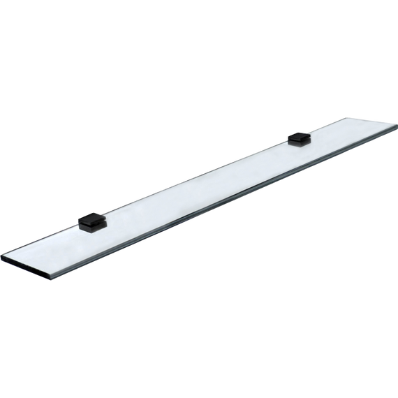 Стеклянная полка Stworki Glass 90 см 3GW265TTKK000, чёрный фото 9