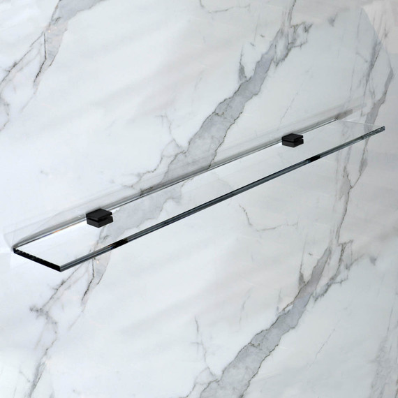 Стеклянная полка Stworki Glass 90 см 3GW265TTKK000, чёрный фото 8