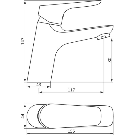 Смеситель для раковины Stworki Дублин HFDB02100 фото 2