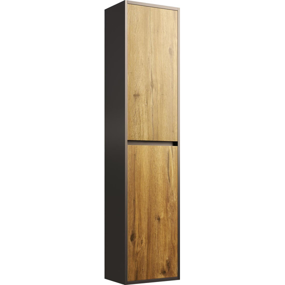 Пенал подвесной Stworki Кронборг 1A262303KB5A0, серый/тёмное дерево фото 4