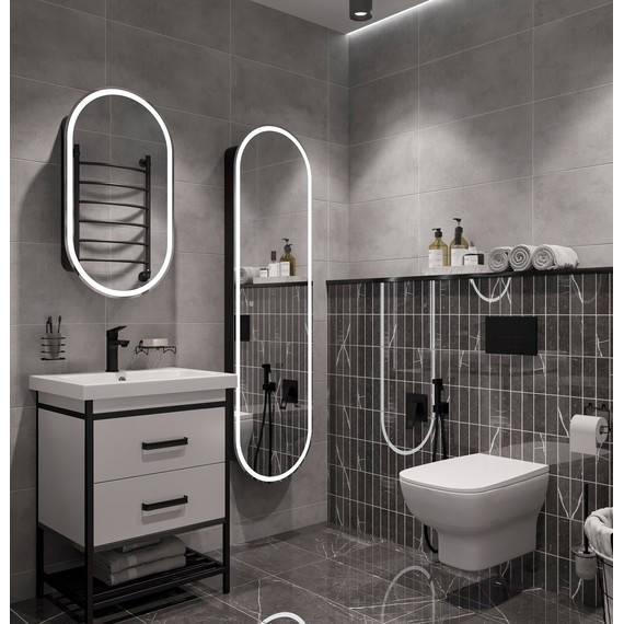 Пенал подвесной Stworki Мальмё МВК076, чёрный фото 8