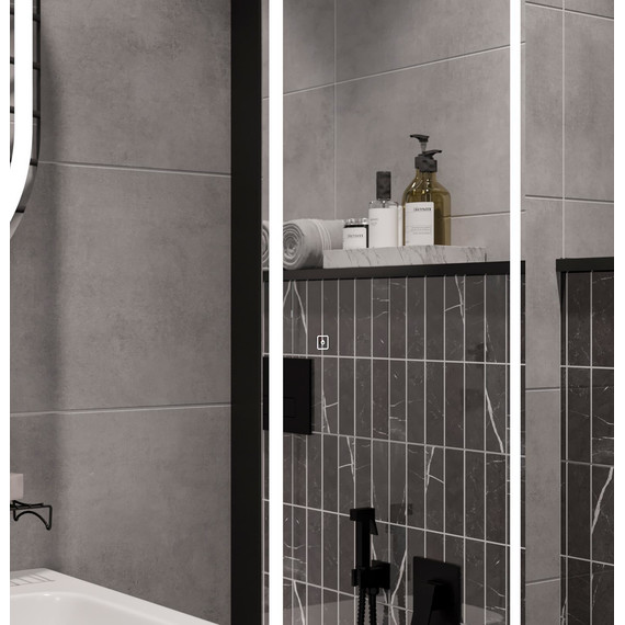 Пенал подвесной Stworki Мальмё МВК076, чёрный фото 15