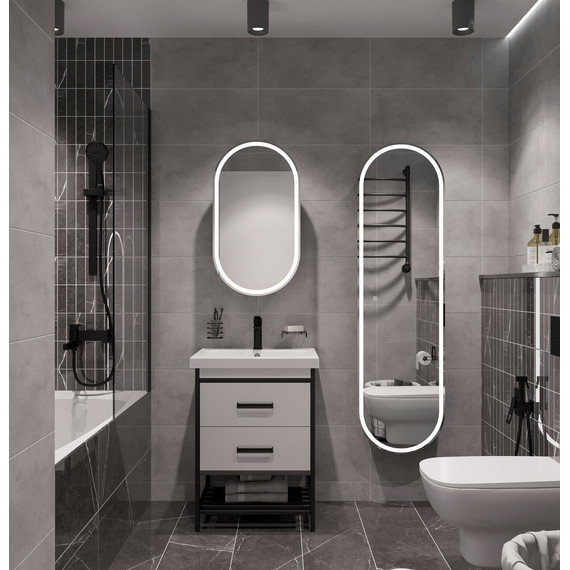 Пенал подвесной Stworki Мальмё МВК076, чёрный фото 4