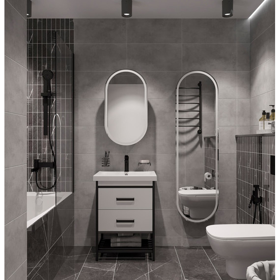 Пенал подвесной Stworki Мальмё МВК076, чёрный фото 5