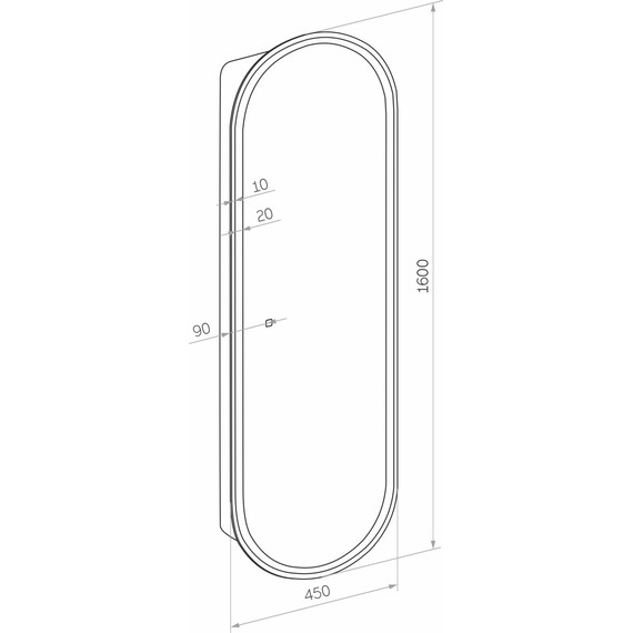 Пенал подвесной Stworki Мальмё МВК076, чёрный фото 2