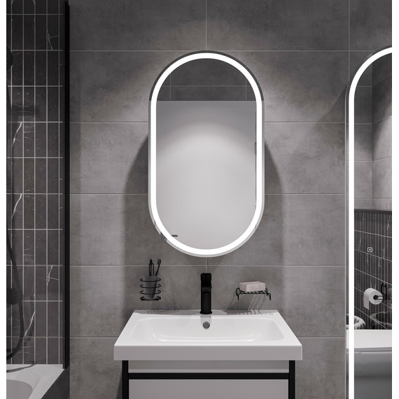 Зеркало-шкаф Stworki Мальмё 45 см МВК074, белый фото 9