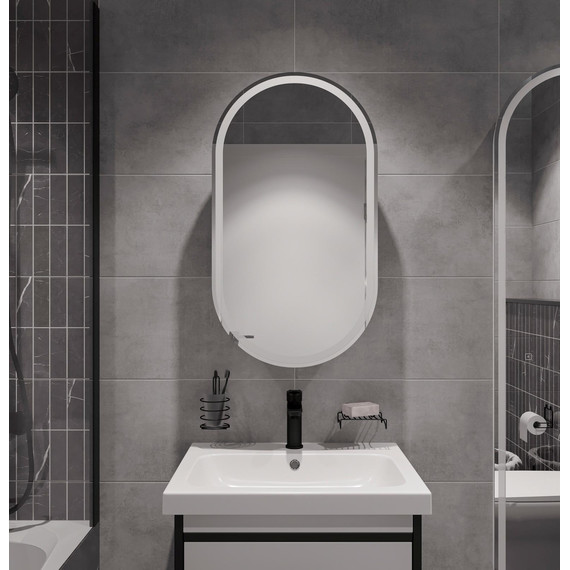 Зеркало-шкаф Stworki Мальмё 45 см МВК074, белый фото 10