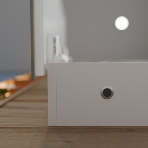 Зеркало-шкаф Stworki Стокгольм 80 см МВК082, белый фото 17