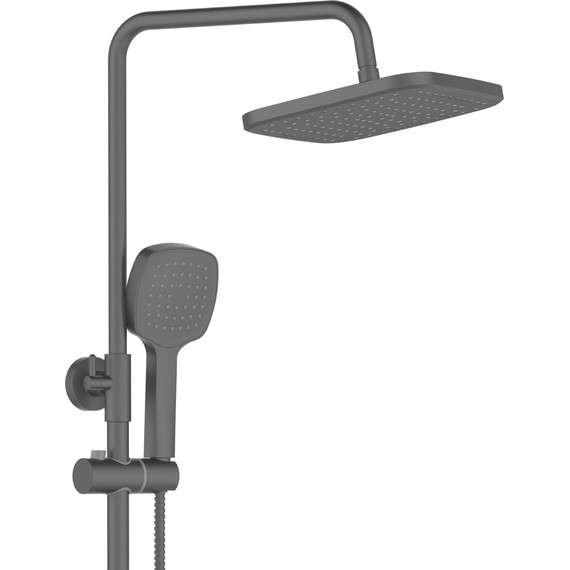 Душевая стойка с термостатом Stworki Орхус OR-03b, чёрный фото 6