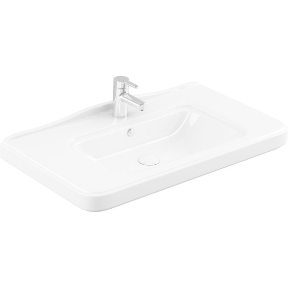 Тумба подвесная с раковиной Stworki Молде 95 см 579360, серый фото 18