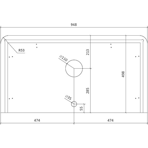 Тумба подвесная с раковиной и столешницей Stworki Молде 95 см 579550, чёрный фото 3