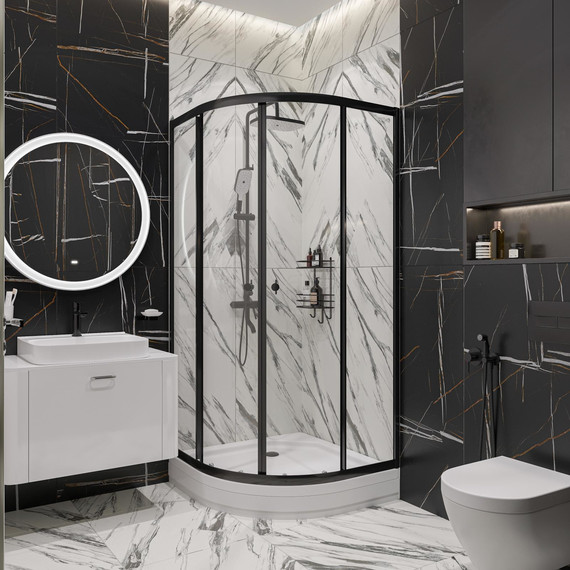 Душевая стойка Stworki Мосс FT13196OBD, чёрный фото 5