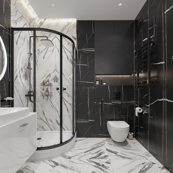 Душевая стойка Stworki Мосс FT13196OBD, чёрный фото 6