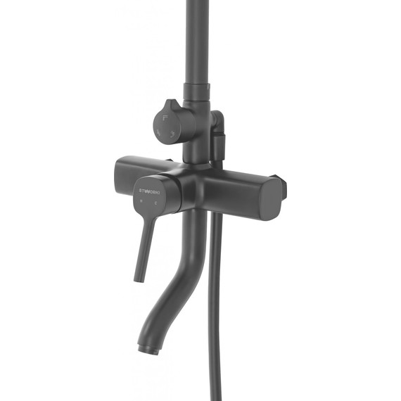 Душевая стойка Stworki Мосс FT13196OBD, чёрный фото 11