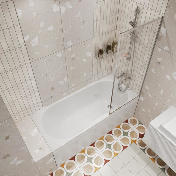 Ванна акриловая Stworki Хальмстад 170x75 см 590593 с каркасом фото 8