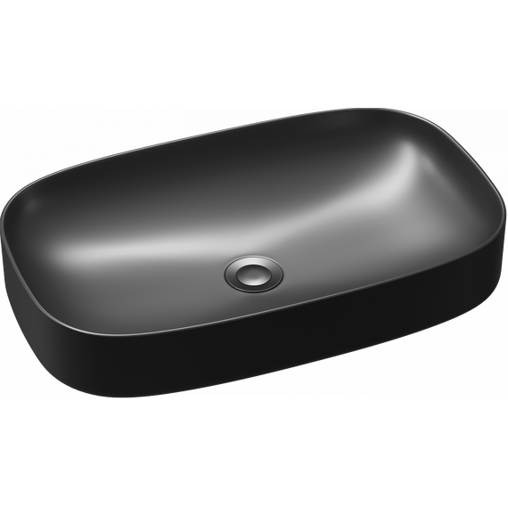 Тумба подвесная с раковиной и столешницей Stworki Молде 95 см 591332, чёрный фото 15