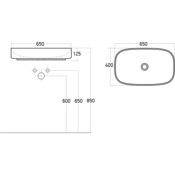 Тумба подвесная с раковиной и столешницей Stworki Молде 95 см 591332, чёрный фото 4