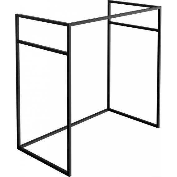 Консоль напольная с раковиной Stworki Мосс 90 см KR-601932, чёрный фото 11