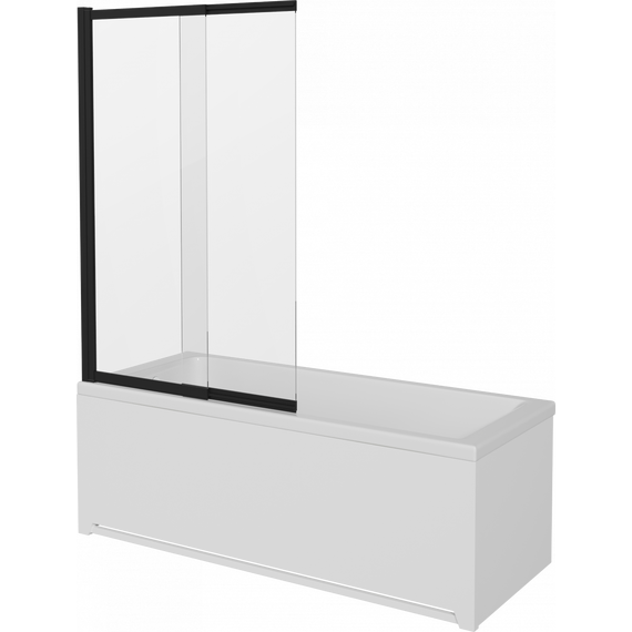 Шторка для ванны Stworki Нюборг 98x145 см STW_801_BL_C, чёрный/прозрачное фото 12