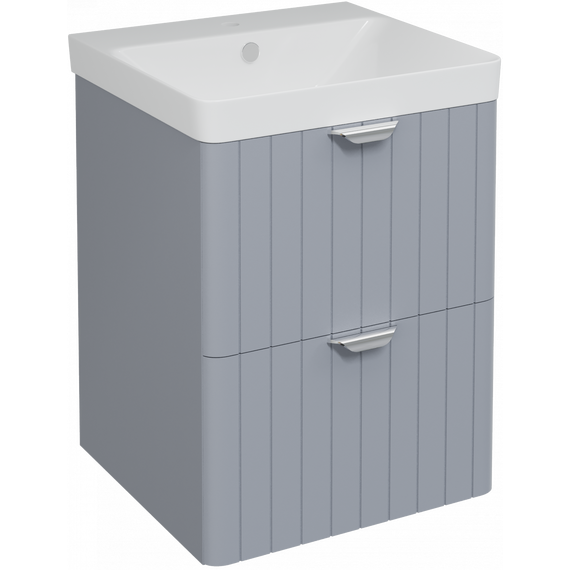 Тумба подвесная с раковиной Stworki Ларвик 50 см TR-622509, серый фото 9