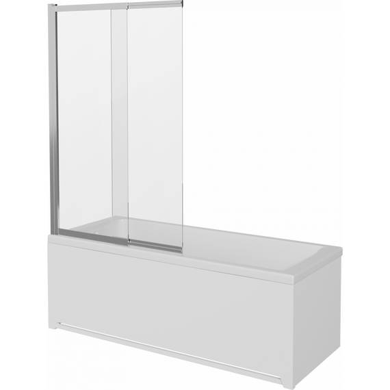 Шторка для ванны Stworki Нюборг 98x145 см STW_801_SL_C, хром/прозрачное фото 14