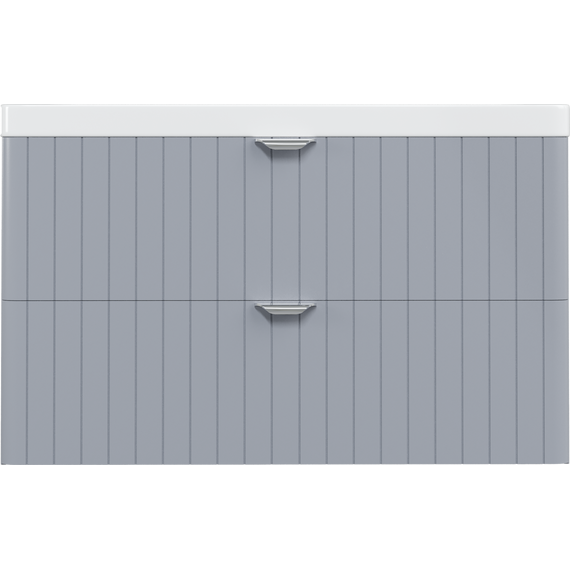 Тумба подвесная с раковиной Stworki Ларвик 105 см TR-622518, серый фото 12