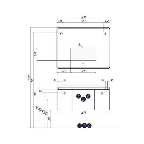 Зеркало Акватон Шерилл 105 см 1A206402SH010 - 4 Зеркало Акватон Шерилл 105 см 1A206402SH010 фото 4