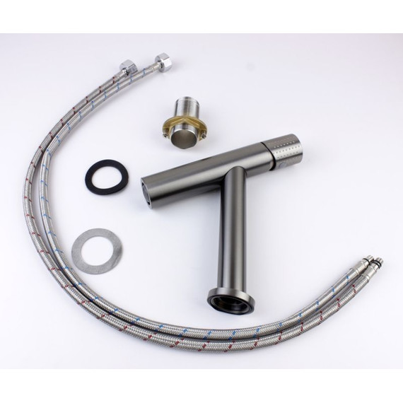 Смеситель для раковины Bronze de Luxe Liberty 102GG, графит - 6 Смеситель для раковины Bronze de Luxe Liberty 102GG, графит фото 6