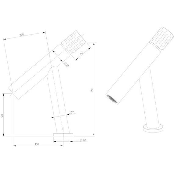 Смеситель для раковины Bronze de Luxe Liberty 102GG, графит - 7 Смеситель для раковины Bronze de Luxe Liberty 102GG, графит фото 7