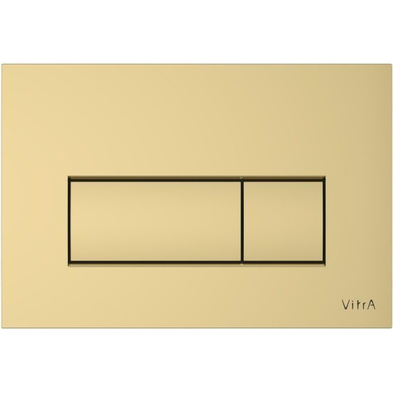Кнопка смыва Vitra Root Square 740-2324, золото глянцевое фото 