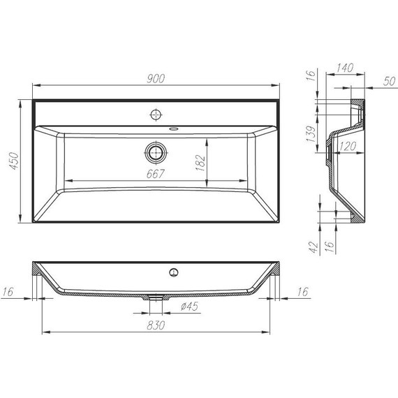 Тумба подвесная с раковиной BelBagno MARINO-900-2C-SO-CL-P 90 см, Capucino Lucido (раковина BB900/450-LV-ART-AST-NERO) фото 7