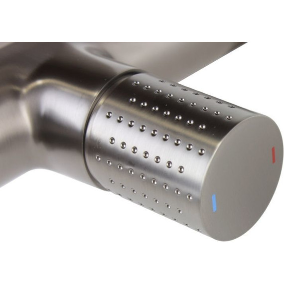 Смеситель для раковины настенный Bronze de Luxe Liberty 301GG, графит, Цвет производителя: оружейная сталь - 2 Смеситель для раковины настенный Bronze de Luxe Liberty 301GG, графит, Цвет производителя: оружейная сталь фото 2