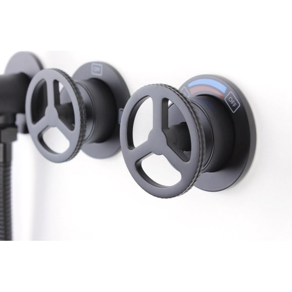 Душевая система для душа Bronze de Luxe Liberty 5011B-L, чёрный матовый - 8 Душевая система для душа Bronze de Luxe Liberty 5011B-L, чёрный матовый фото 8