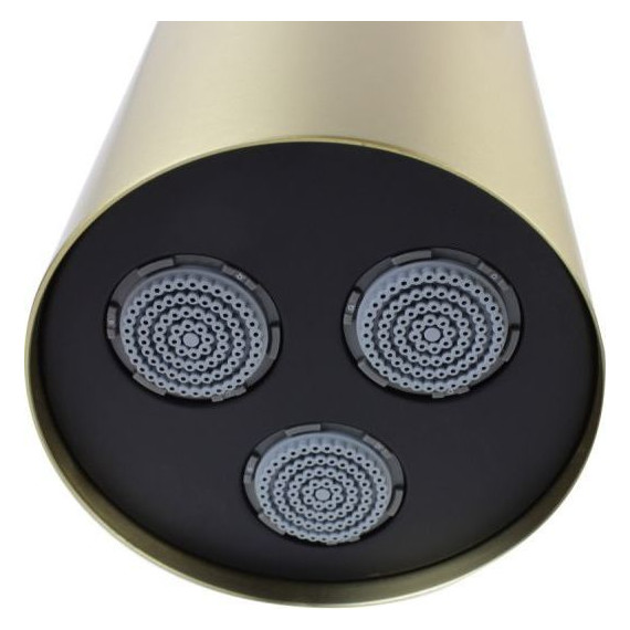 Верхний душ Bronze de Luxe Liberty 80x80 мм 501BG, золото матовое фото 3