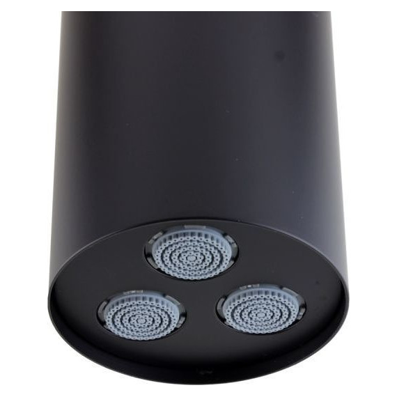 Верхний душ Bronze de Luxe Liberty 80x80 мм 501B, чёрный матовый фото 2