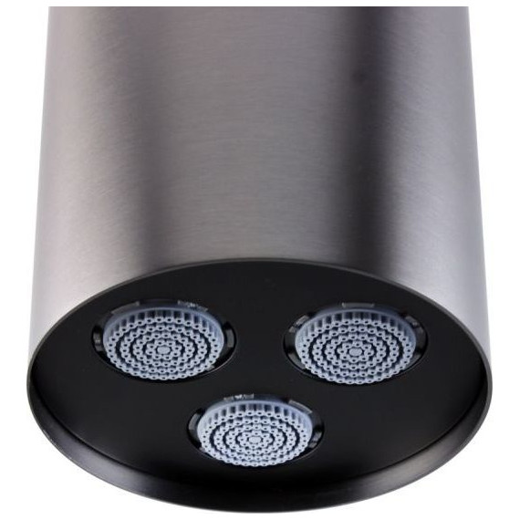 Верхний душ Bronze de Luxe Liberty 80x80 мм 501GM, графит фото 3