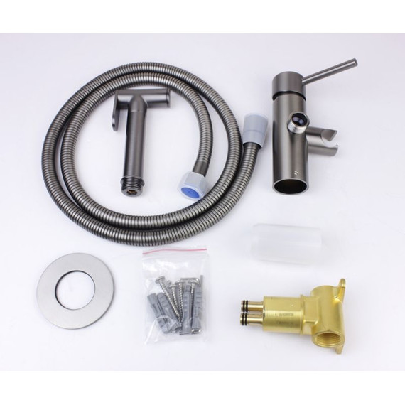 Набор для гигиенического душа Bronze de Luxe Liberty 701GG, графит фото 3